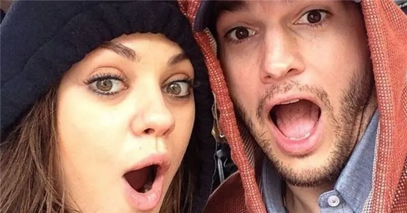 Mila Kunis Ashton Kutcher w szoku