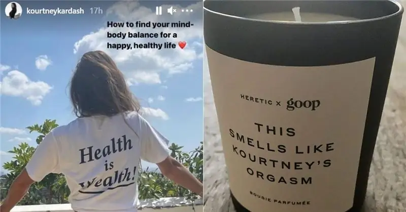 Tregimet në Instagram të Kourtney Kardashian