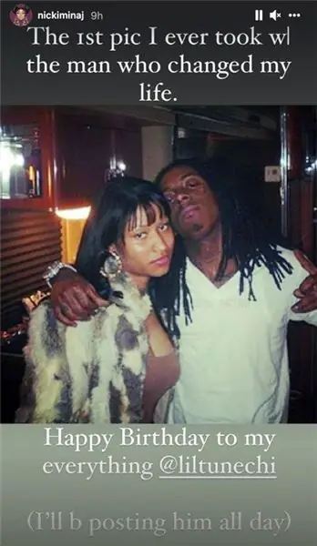 Nicki Minaj Instagram per a Lil Wayne