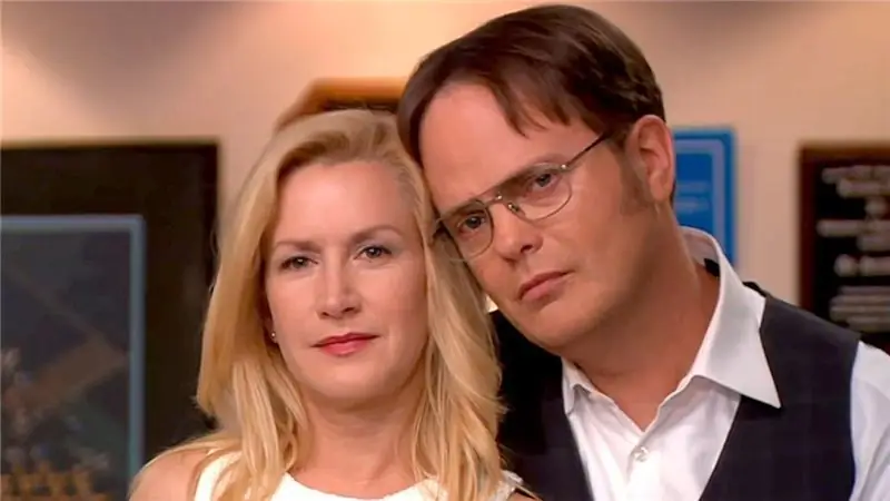 Angela i Dwight w biurze