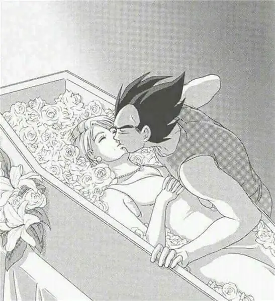 Bulma Cofre Vegeta Beso Fan Art