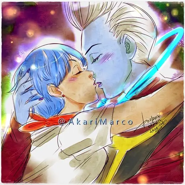 Bulma Whis Kiss Fan Art