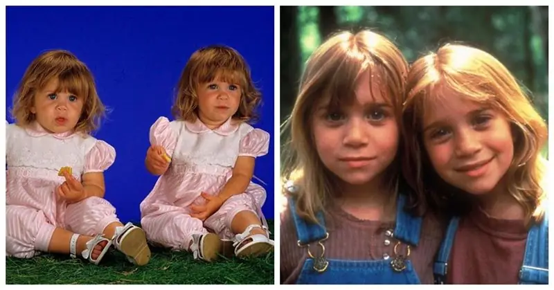 Mary Kate e Ashley Olsen da bambini e bambine