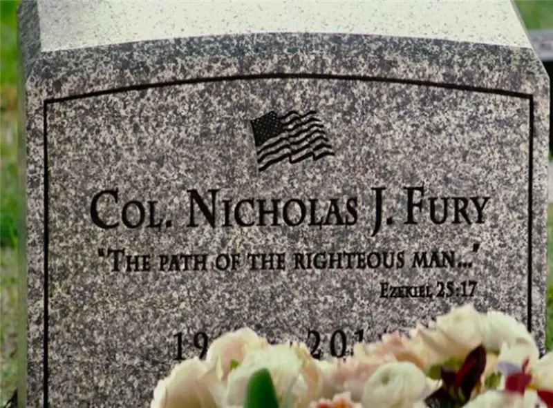 Ο Nick Fury Grave In The Winter Soldier