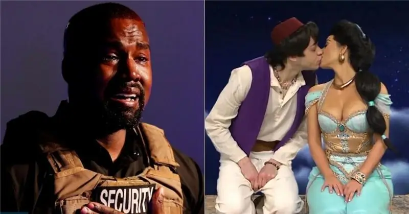 Kanye West menangis, Pete Davidson mencium Kim Kardashian di sketsa SNL