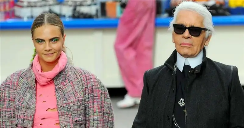 Cara-Delevingne-y-Karl-Lagerfeld